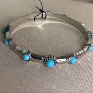 Silver and Turquoise Bracelet